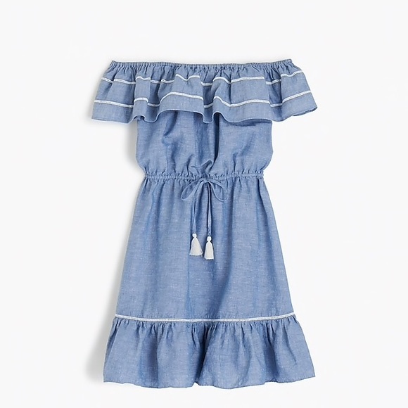 J. Crew Dresses & Skirts - ⛔️SOLD⛔️J. Crew Off Shoulder Summer Dress